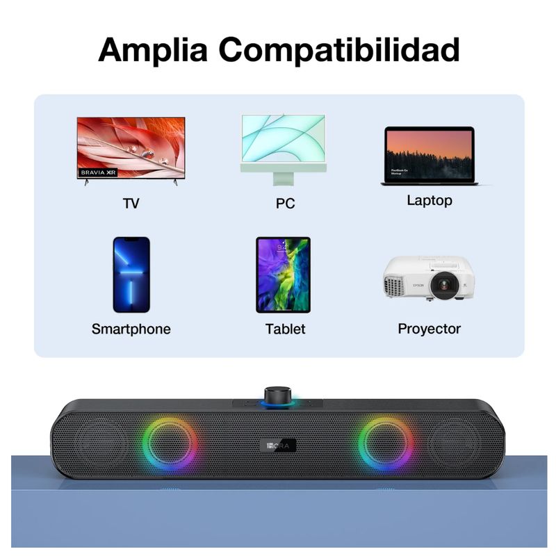SEISA - Parlante Bluetooth Portatil Bocina Inalambrica