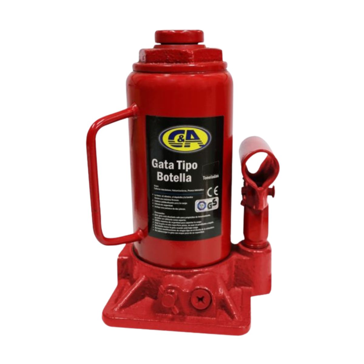 C AND A TOOLS - Gata Tipo Botella 4 ton. C&A PRO - Amarilla