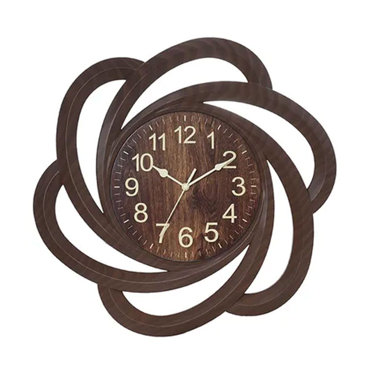 GENERICO - Reloj De Pared Elegante Comedor Cocina Hogar 40cm Marrón Oscuro