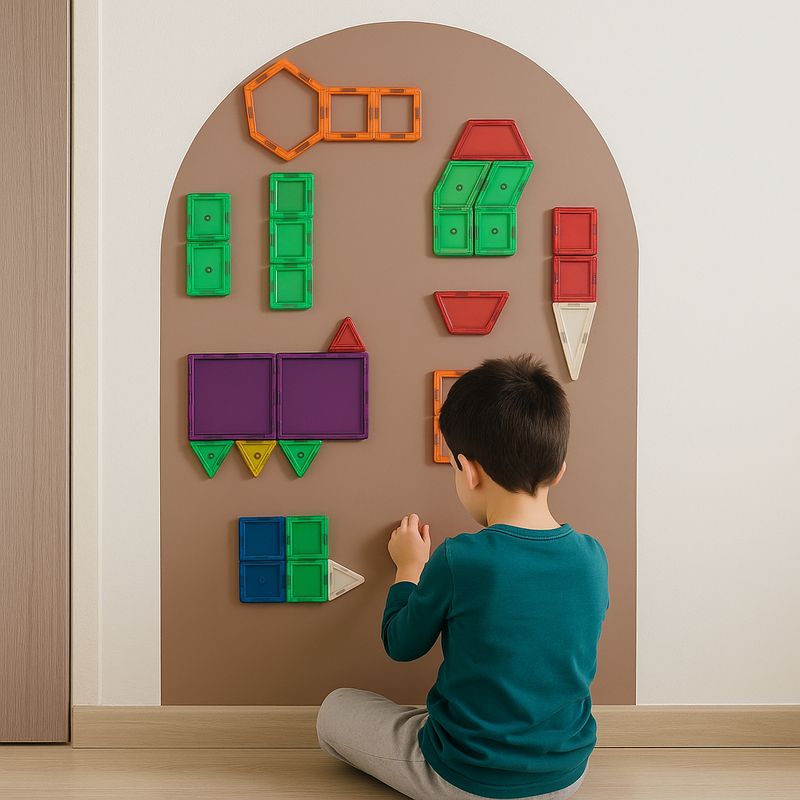 PZR PIZARRAS ADHESIVAS - Pizarra Adhesiva Magnética Infantil Arco Mocha 115 x 75 cm