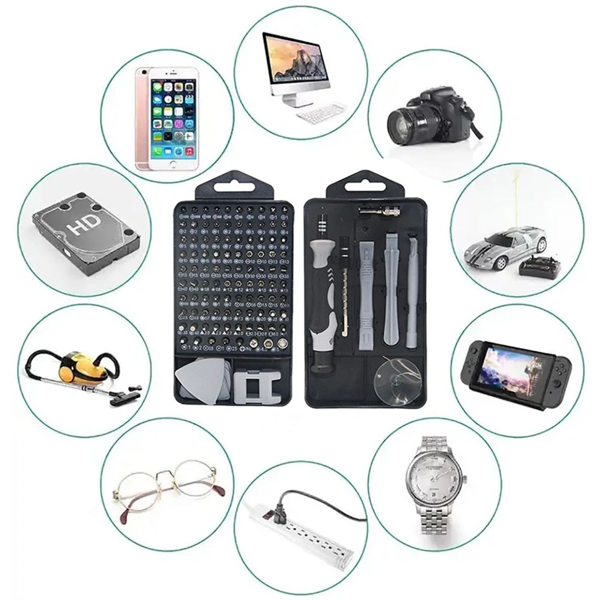 GENERICO - Juego de Destornilladores de Precisión 115 en 1