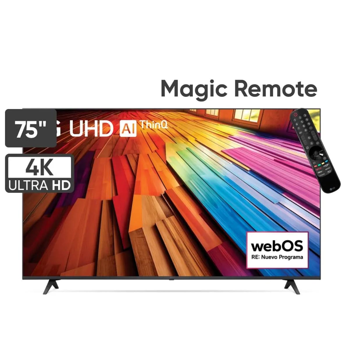 LG - Televisor LG LED 75 UHD 4K ThinQ AI 75UT8050PSB