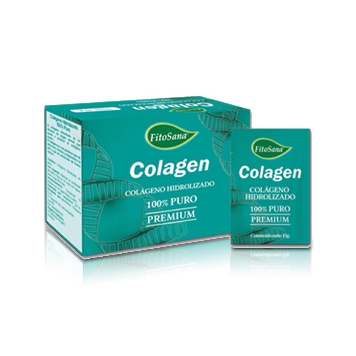 FITOSANA - Colágeno Hidrolizado 100% Puro (20 Sachets de 15g c/u) - Fitosana