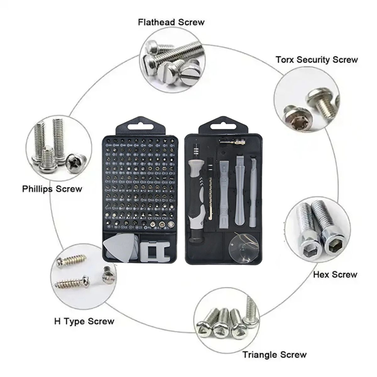 GENERICO - Juego de Destornillador de Precisión 115 en 1