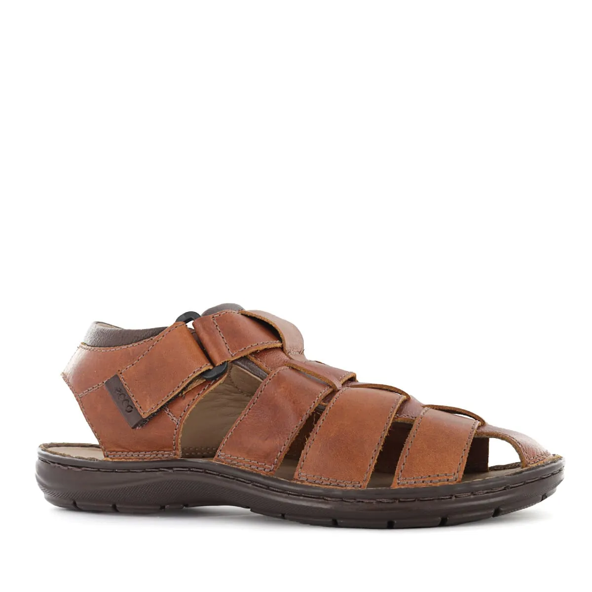 ECCO - Sandalias Confort Hombre Ecco Braulio01 Cobre Cuero Natural