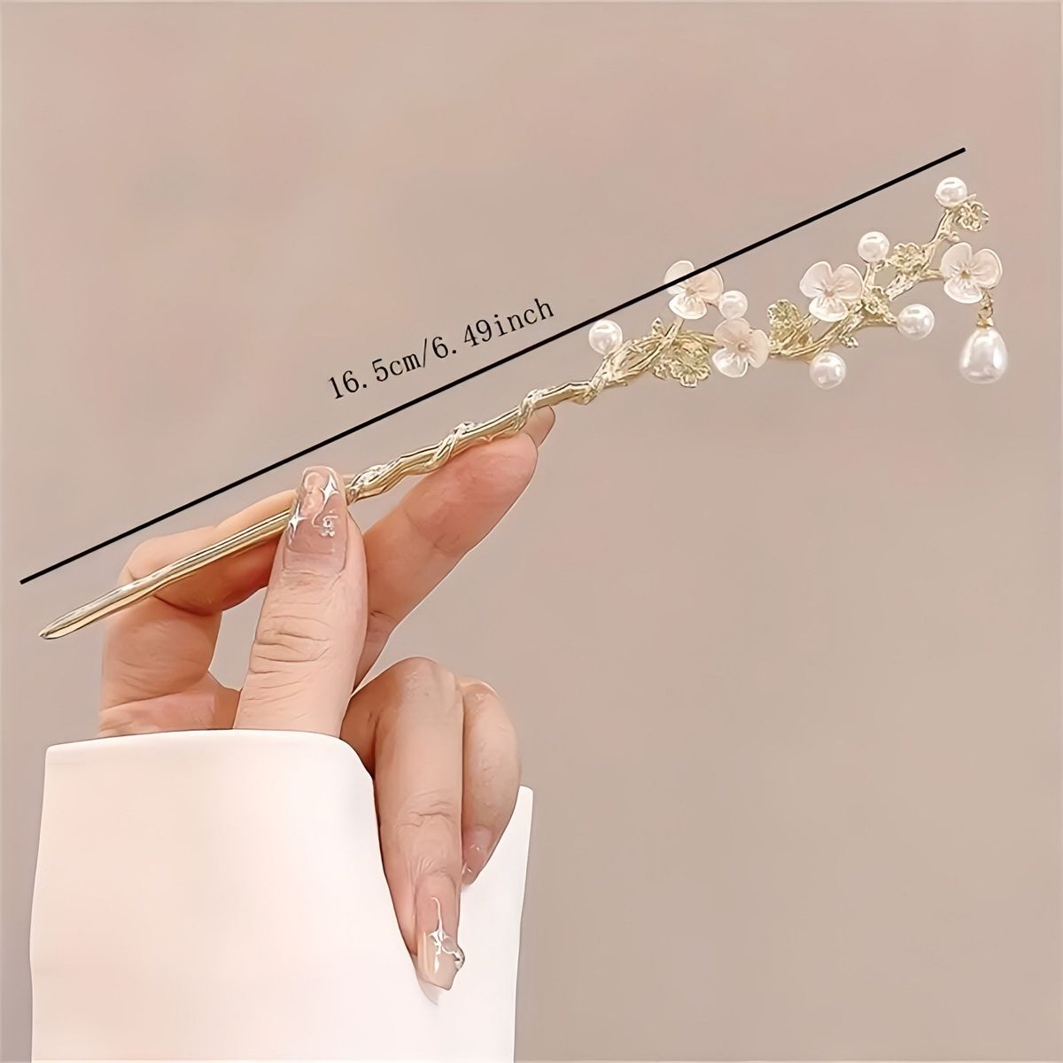 GENERICO - SET 2 PALITOS LOLITAS  DE METAL  PARA CABELLO DE ROSA N.003