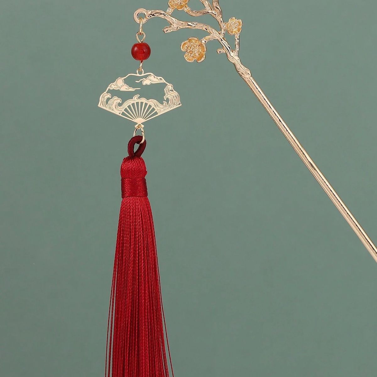 GENERICO - SET 2 PALITOS LOLITAS  DE METAL  PARA CABELLO DE ROSA N.004