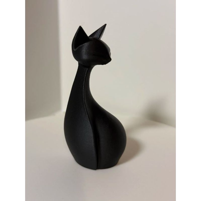GENERICO - ADORNO EXCLUSIVO GATO NEGRO 23cm x 10cm x 10cm