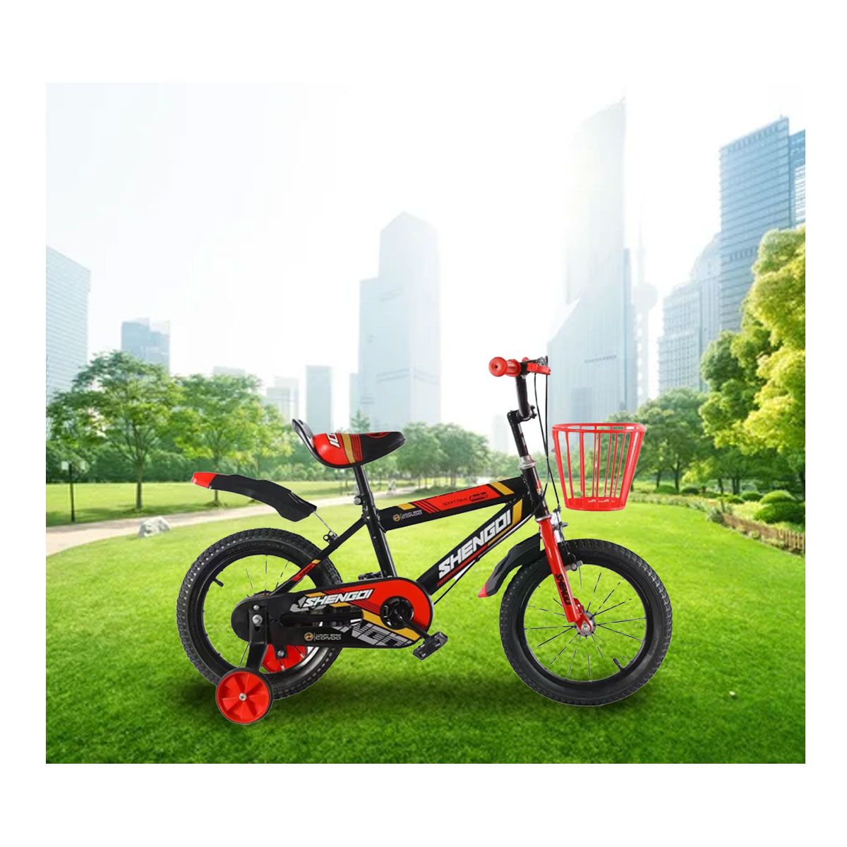 GENERICO - Bicicleta Para Niño Infantil Kids Aro16 Rojo ACS