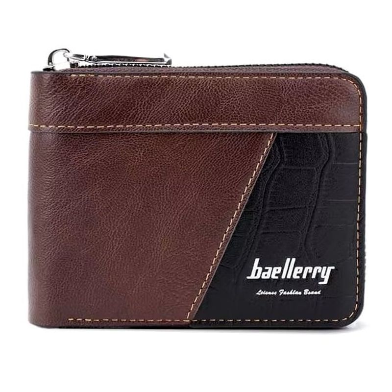 BAELLERRY - Billetera De Hombre Baellerry Delgada Diseño Cocodrilo