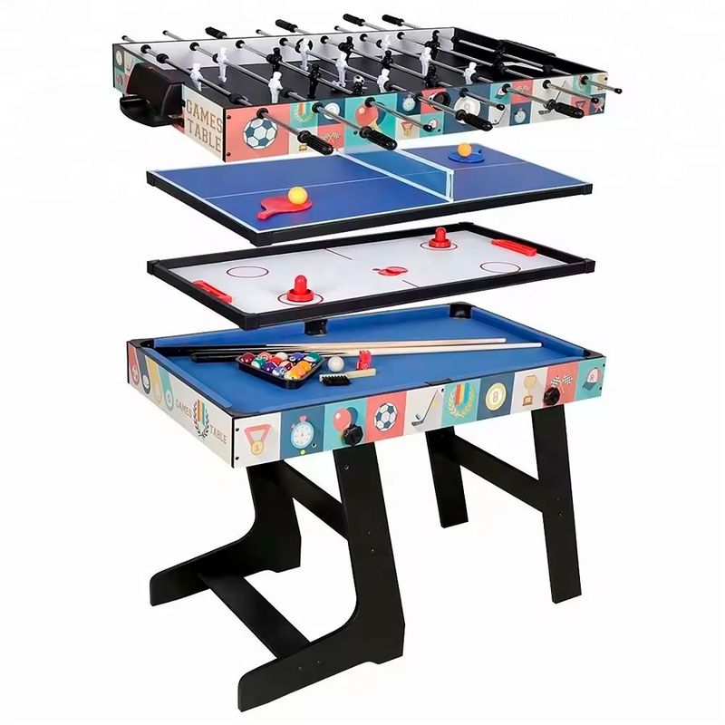 ADVANTECH - Mesa de Fulbito, Billar, Hockey y Ping Pong - Plegable Multijuegos 4 en 1