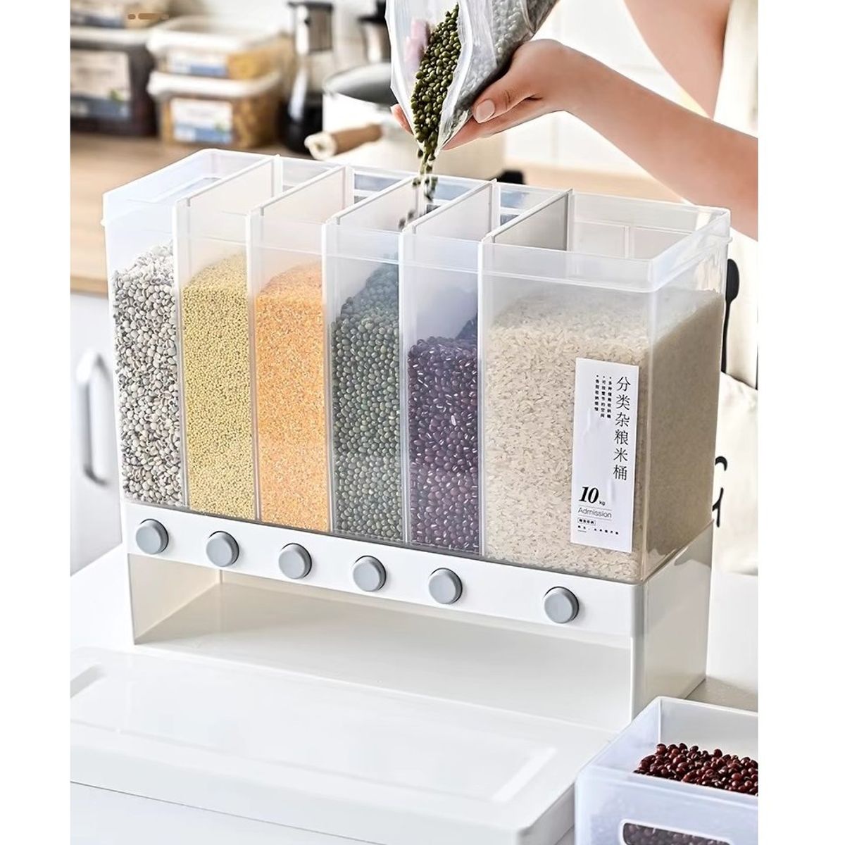 GENERICO - DISEPENSADOR DE MENESTRAS, ARROZ, CEREALES - 10 kg