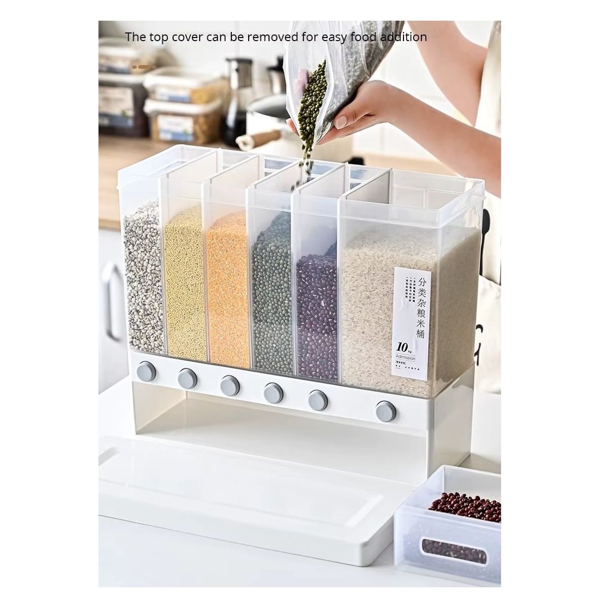 GENERICO - DISEPENSADOR DE MENESTRAS, ARROZ, CEREALES - 10 kg