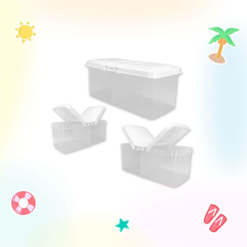 GENERICO - TAPER  CONTENEDOR CON DOS DIVISIONES