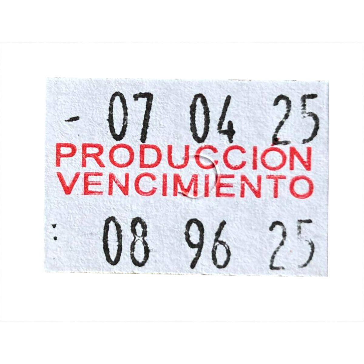 GENERICO - 5K ETIQUETAS PRODUCCIÓN - VENCIMIENTO MX6600