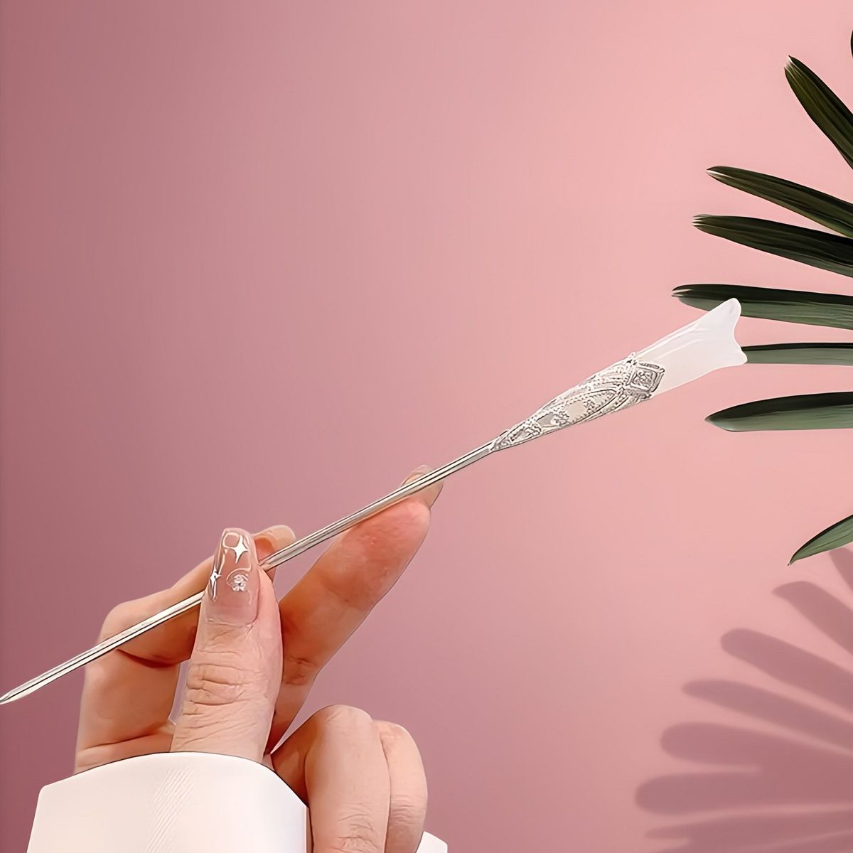 GENERICO - SET 2 PALITOS LOLITAS  DE METAL  PARA CABELLO DE ROSA N.005