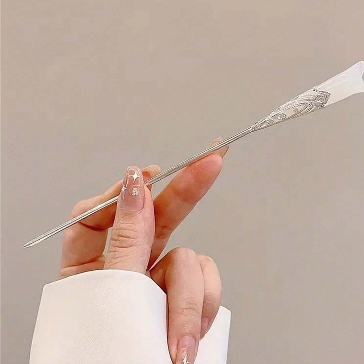 GENERICO - SET 2 PALITOS LOLITAS  DE METAL  PARA CABELLO DE ROSA N.005