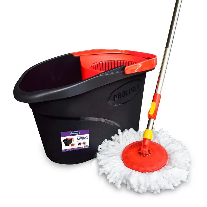 GENERICO - Trapeador Balde Prolimso Escurridor Giratorio 2 Mopas