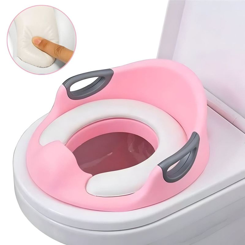 ELMEJORPRECIO - Asiento De Inodoro De Entrenamiento Para Niños Rosado