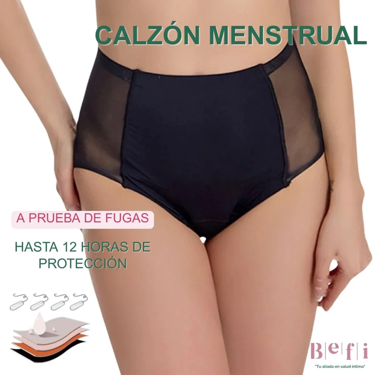 GENERICO - Calzón Menstrual  Antifugas "XS"