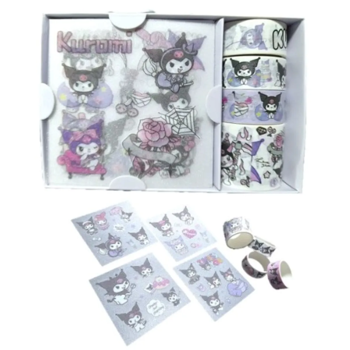 SANRIO - BOX STIKER KUROMI LILA