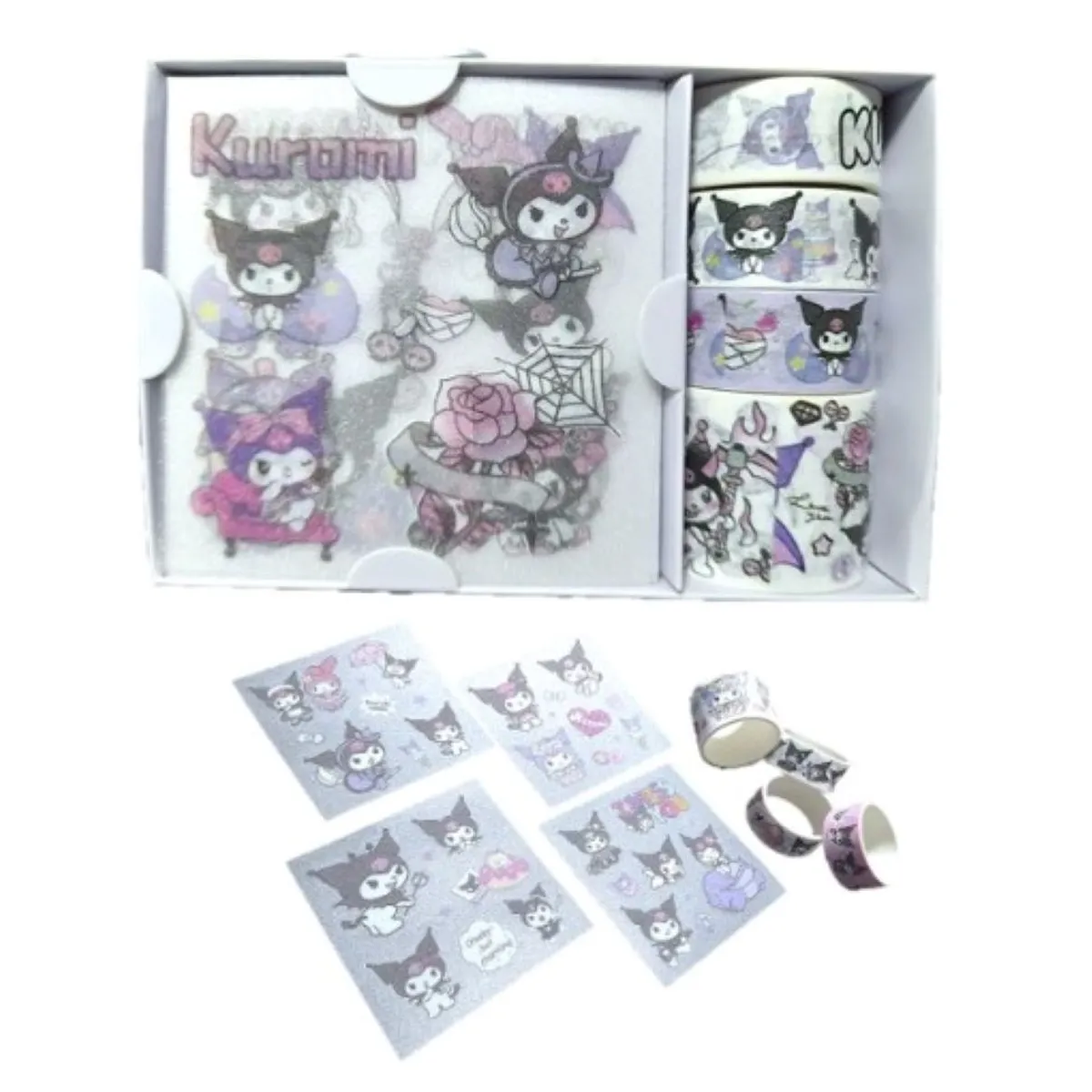 SANRIO - BOX STIKER KUROMI LILA