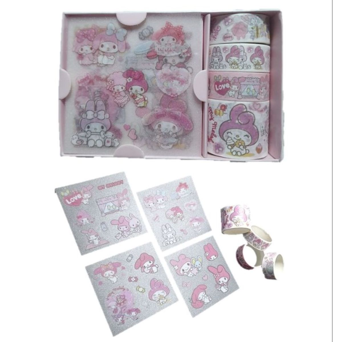 SANRIO - BOX STIKER MELODY ROSA