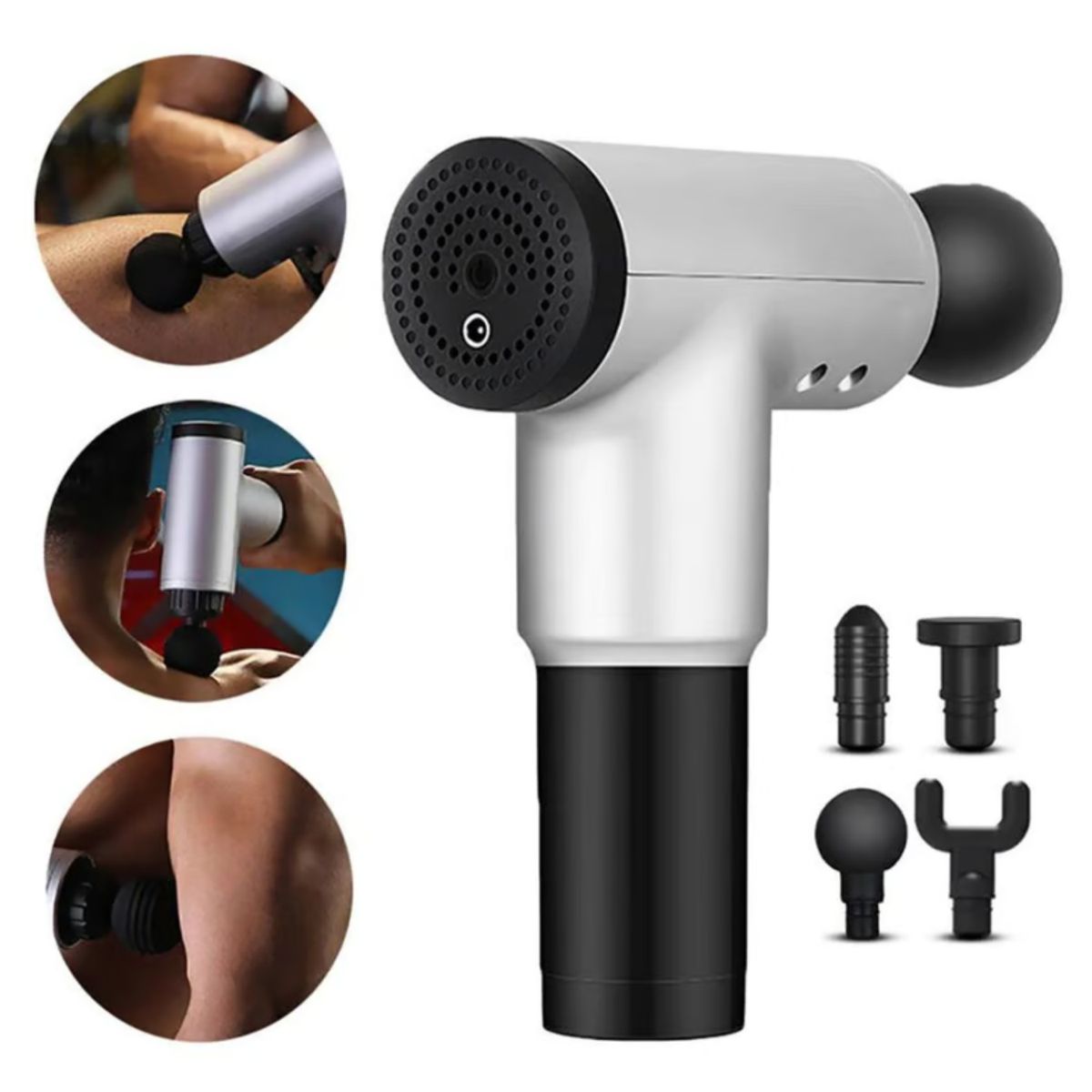 OEM - Pistola Masajeadora – Potencia y Alivio 5 en 1