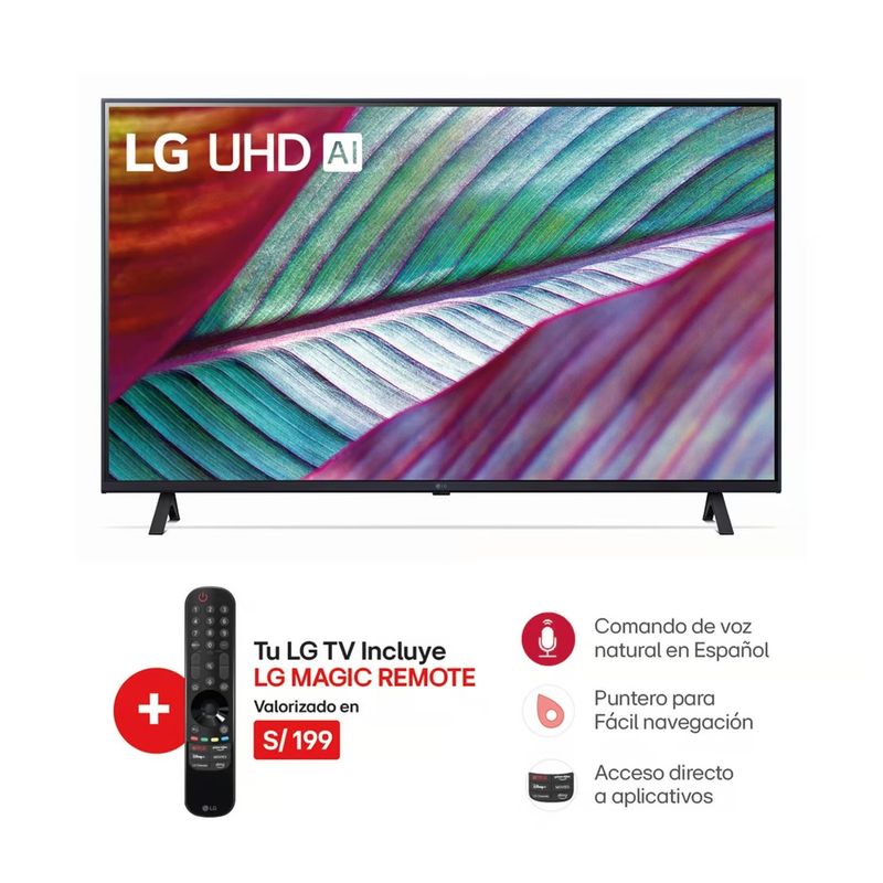 LG - TELEVISOR LG 86 PULG. LED SMART TV UHD 4K CON THINQ AI 86UR8750PSA