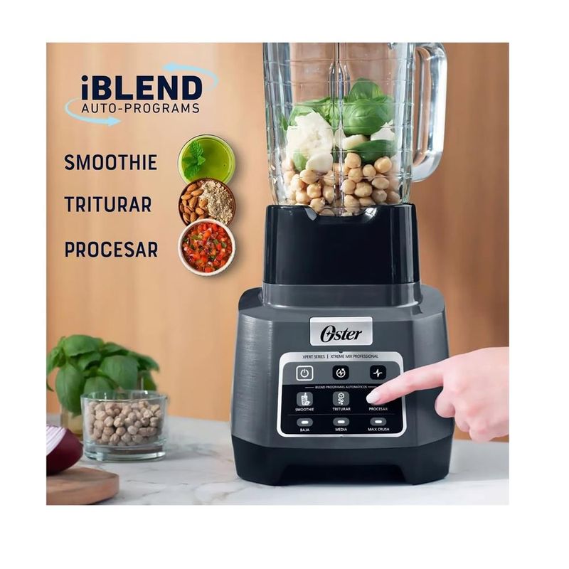 OSTER - LICUADORA CON PROGRAMAS XTREME MIX IBLEND OSTER BLSTXPG-BW 2 LTS