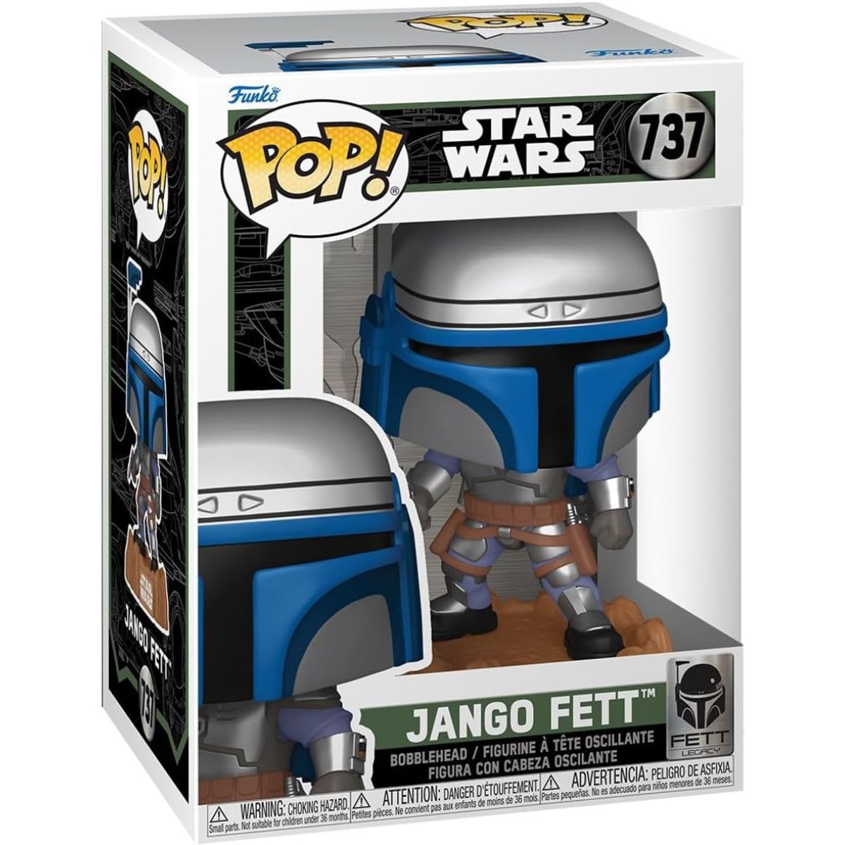 FUNKO - Funko Pop Jango Fett Star Wars Legado Fett