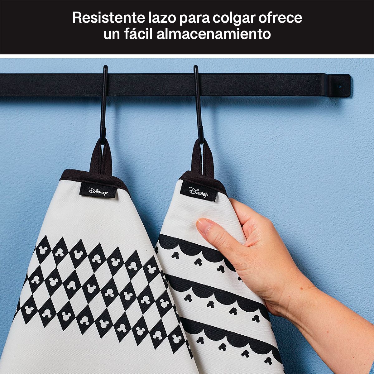 DISNEY - Set x2 toallas de cocina Disney Home Monochrome Farberware