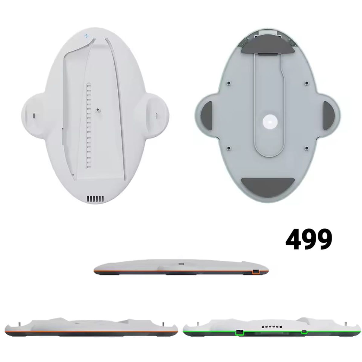 OEM - Porta PS5 Cooler + Cargador Doble de Mandos PS5Slim RGB para Consola 