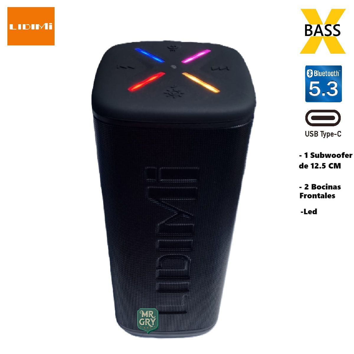 LIDIMI - Parlante Portátil Lidimi X-BASS LD-S025