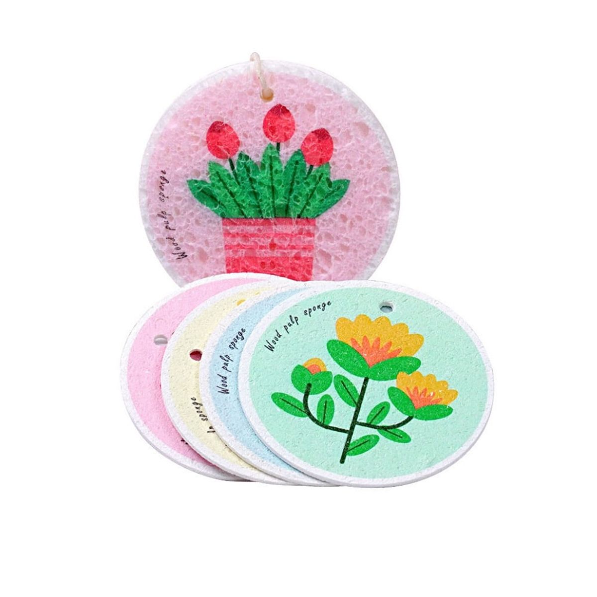 GENERICO - Esponja de bambu para lavar platos set de 3