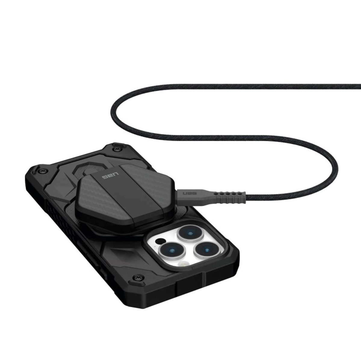 URBAN ARMOR GEAR - Cargador Inalámbrico Negro Uag 15w Con Magsafe - De Usa