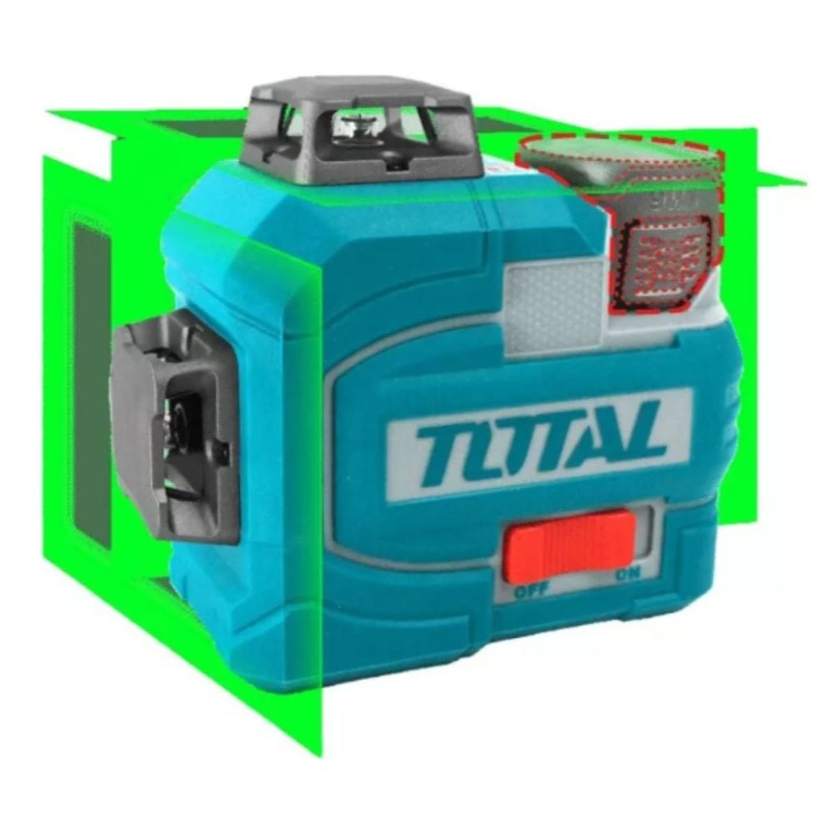 Total Tools - NIVEL LASER 3D 16V 12LINEAS 0-35M VERDE 1X20AH + ACCESORIOS TLL301201