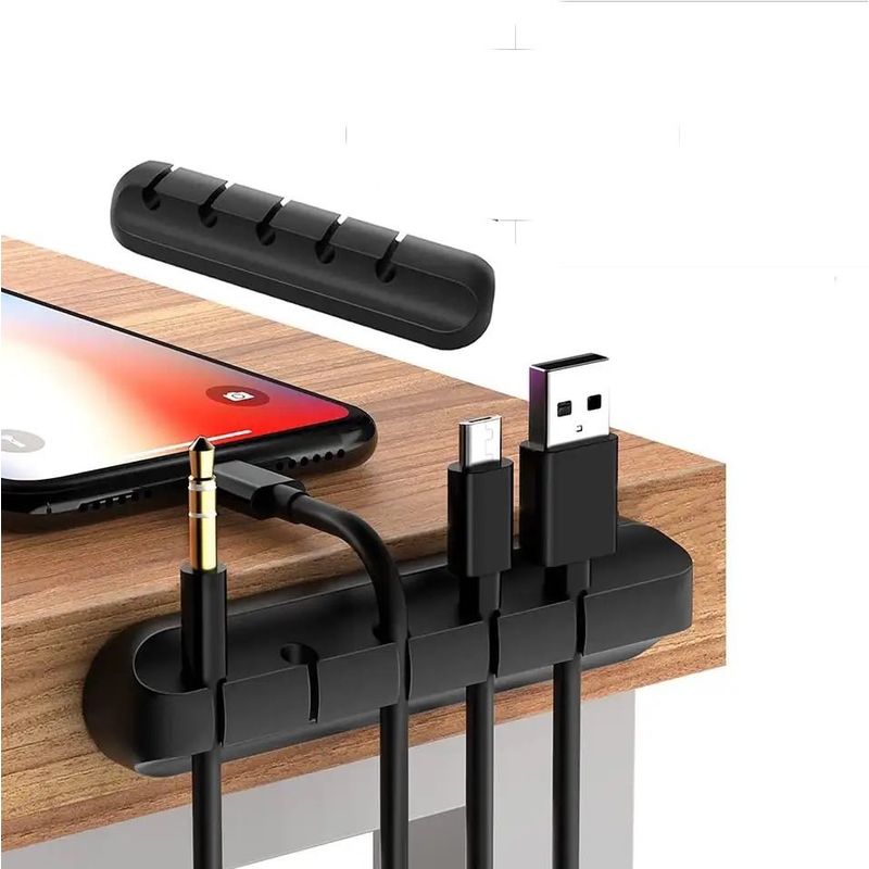GENERICO - Organizador de Cables con 5 Divisiones para Escritorio