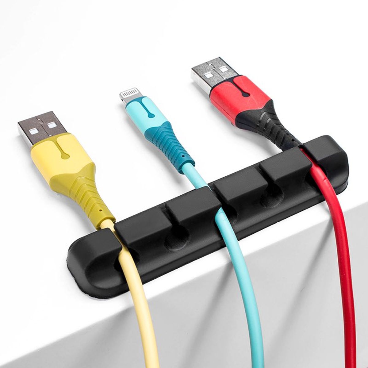 GENERICO - Organizador de Cables con 5 Divisiones para Escritorio