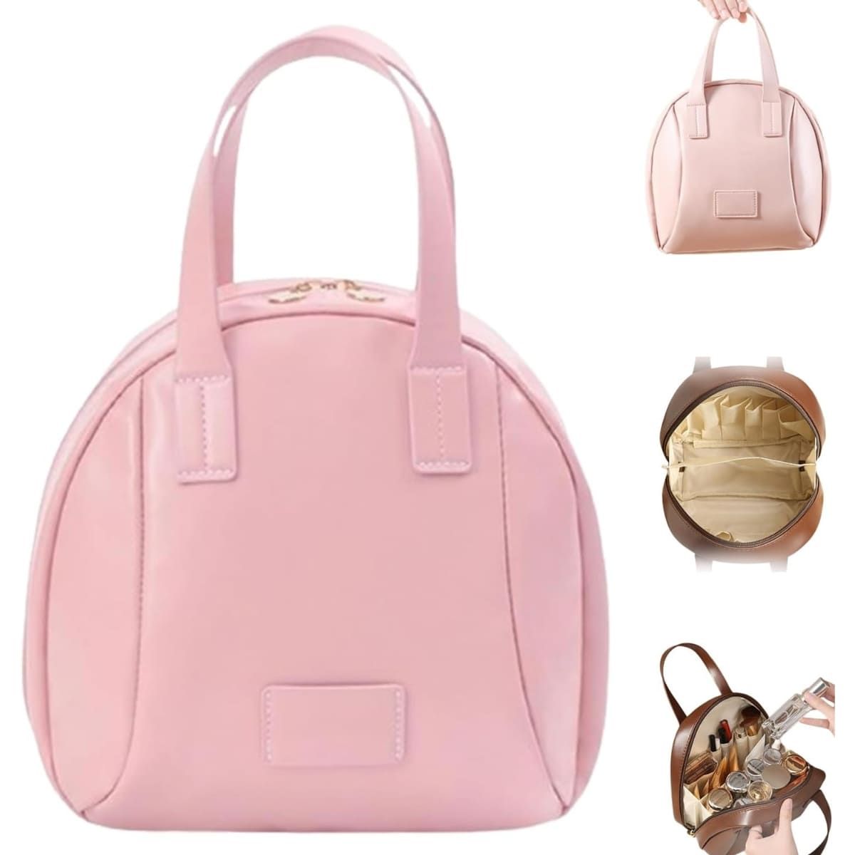 ELMEJORPRECIO - Neceser Organizador para Cosméticos y Maquillaje Rosado