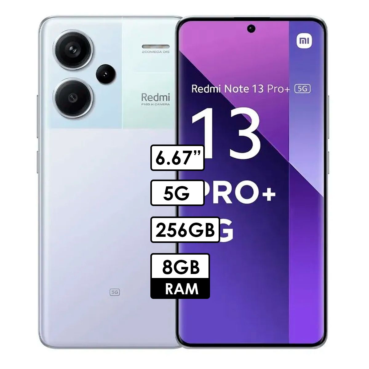 REDMI - Celular Redmi Note 13 pro+ 5G 8GB RAM 256GB Purpura