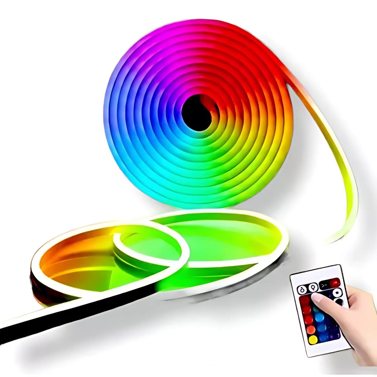 GENERICO - Luces led neón rgb 5 metros