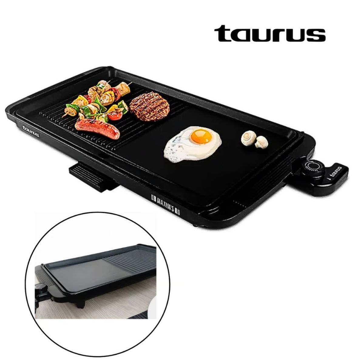 TAURUS - Parrilla Eléctrica Taurus 2 en 1 Maxims