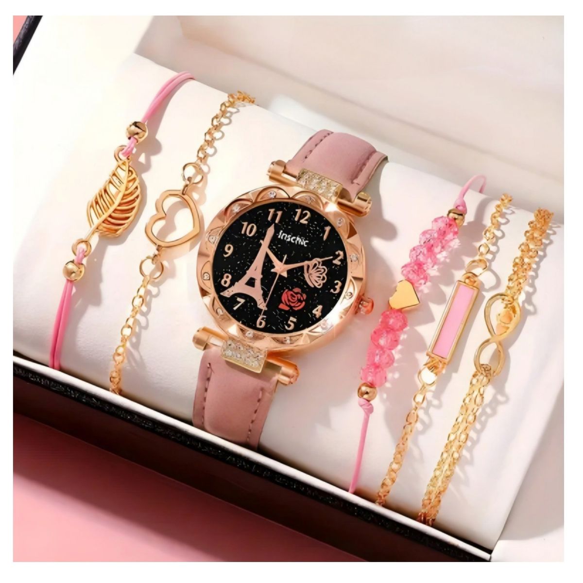 GENERICO - RELOJ PARA DAMA CON PULCERAS DIA DE LA MADRE