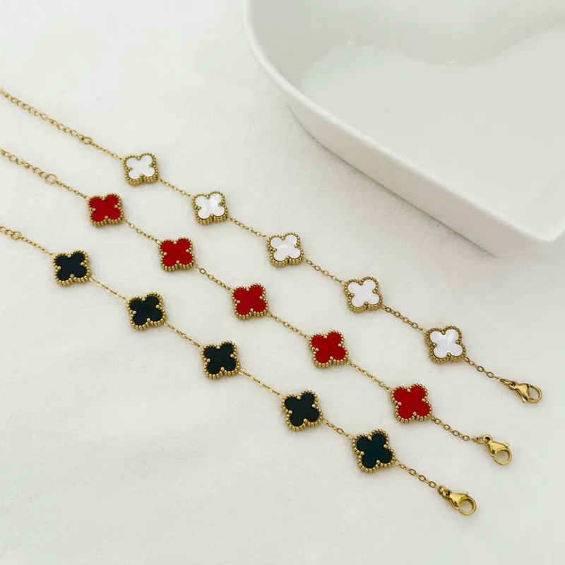 GENERICO - Set de 3 pulseras trébol VC  - Naif Jewelry Peru