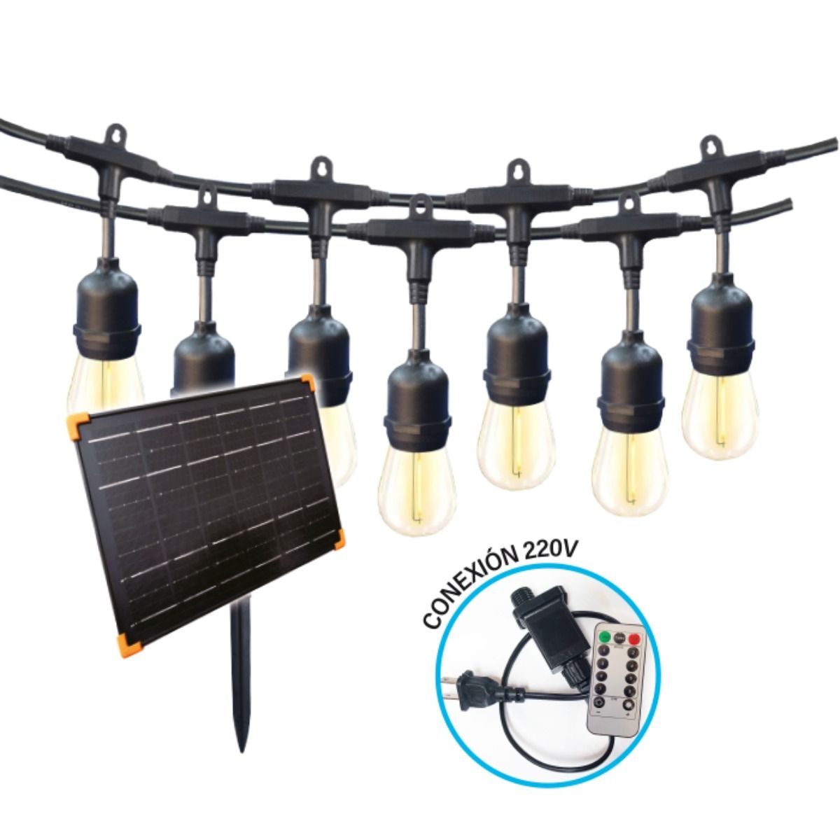 OPALUX - Guirnalda Decorativa SOLAR220V