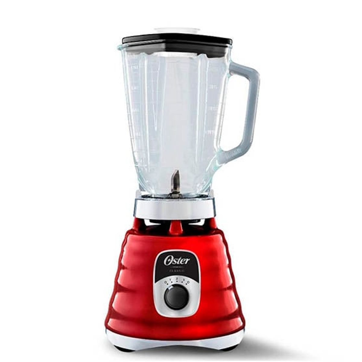 OSTER - LICUADORA CLASICA OSTER 3 VELOCIDADES 1000W CROMADA ROJA - BLST4126R