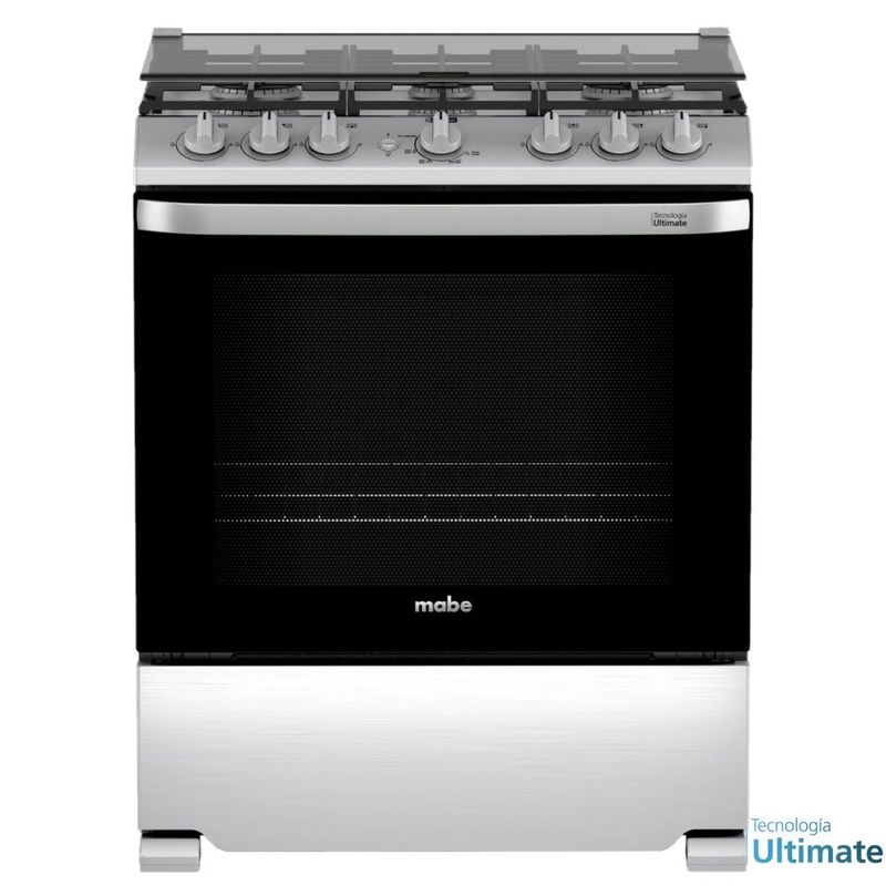 MABE - Cocina a Gas 76cm 6 Hornillas Plateado Mabe EMH7602JSSY0
