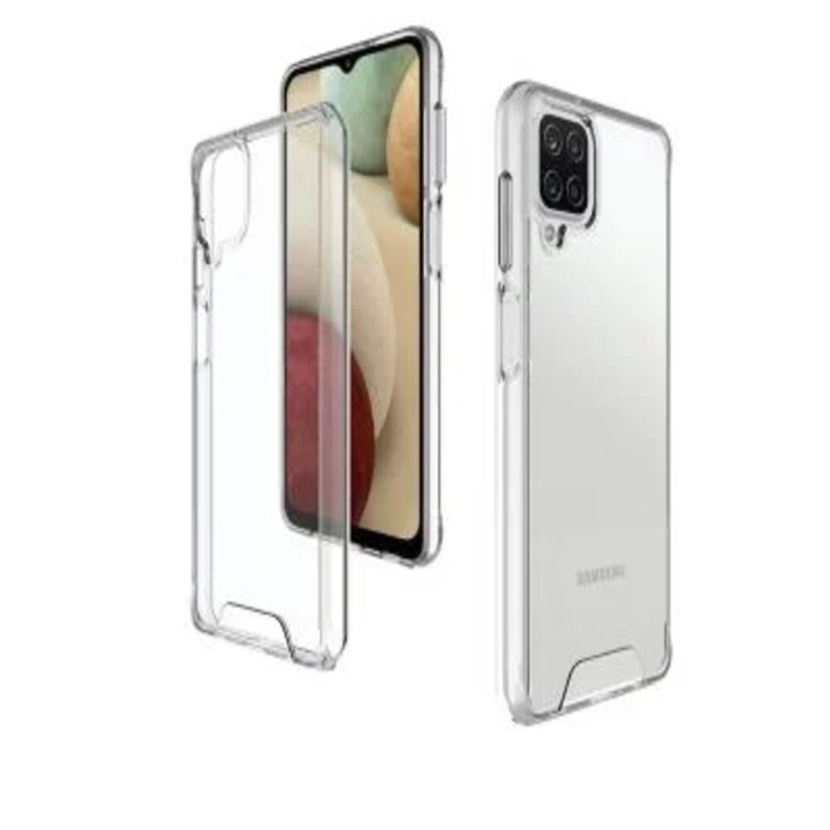 SPACE - Case Space Para Samsung A12 -Transparente