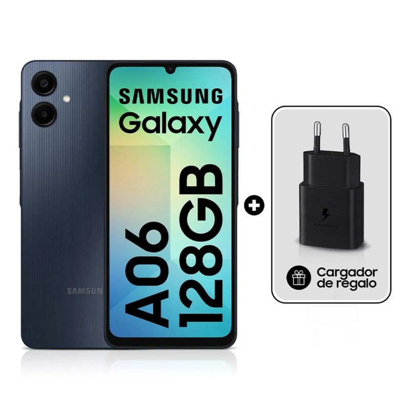 SAMSUNG - Celular SAMSUNG Galaxy A06 128GB 4GB RAM + Cargador